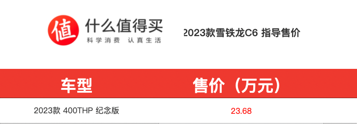 2023款雪铁龙C6纪念版上市，售价23.68万元