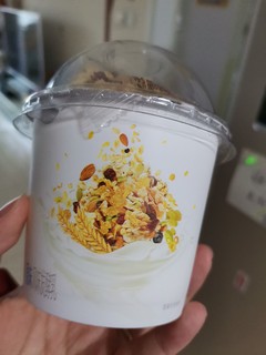 零食酸奶拌着吃