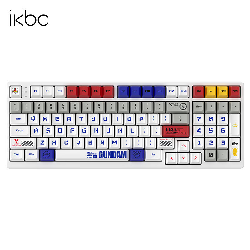 买键帽送键盘！不到300的高达联名款你值得拥有｜ ikbc Z98 高达1.0