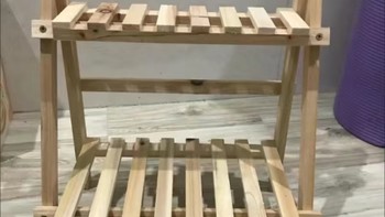桌面小型实木拼装置物架