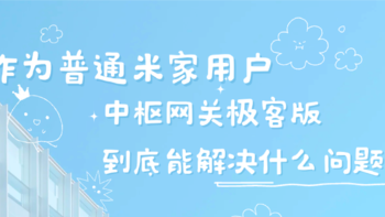 作为普通米家用户，中枢网关极客版到底能解决什么问题？