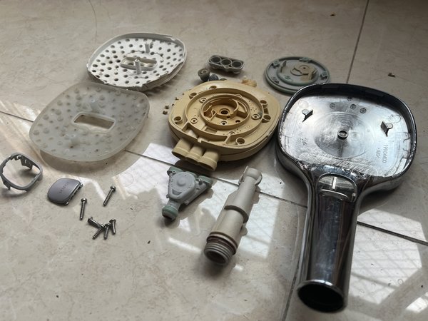 汉斯格雅花洒拆解