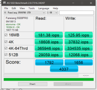 梵想S500 PRO 2T固态硬盘 pcie3.0