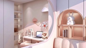 家装 篇二：温馨浪漫的女孩房，粉色元素不可少 
