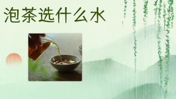 生活经验集 篇六：新手饮茶入门（二）——聊聊泡茶傻傻分不清的水质