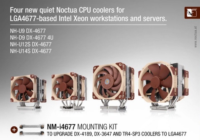 猫头鹰推出 NH-U14S DX-4677 顶级风冷散热器、6热管+双风扇