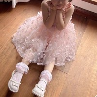 女童鞋2023夏季新款儿童凉鞋女软底真皮洋气公主鞋宝宝中大童包头