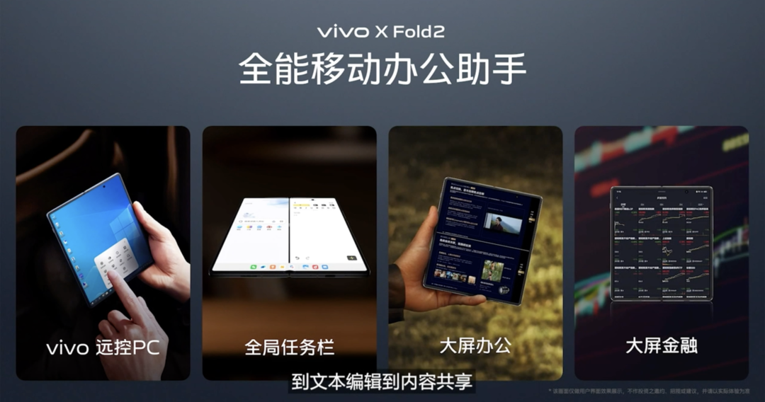 vivo X Fold2 折叠屏旗舰发布：第二代骁龙8、内外2K+ E6屏、120W快充、移动办公助手