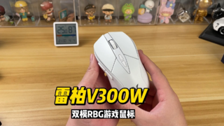 百元价位堆料王？雷柏V300W双模RBG游戏鼠标