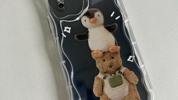 可爱的企鹅小熊手机壳