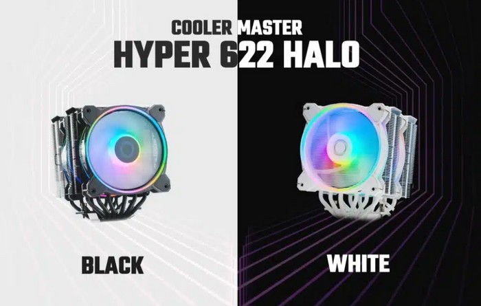 酷冷至尊发布 Hyper 622 Halo 高端双塔风冷、紧凑6热管+双ARGB风扇