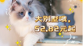 喵星人大别墅推荐，低至52.82元起