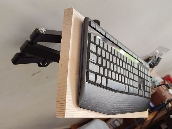 电脑支架 改 键盘伸缩架，一共只要三十多