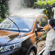 洗车干净还是要用高压洗车机力度大 ，绿田洗车机狂派标准版体验感受