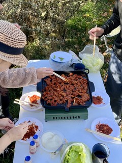 明媚周末的户外BBQ