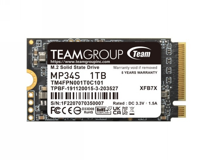 支持Steam Deck：Team十铨 发布 MP44/MP44S、MP34S PCIe SSD 固态硬盘