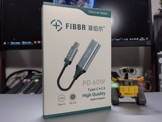 FIBBR Type-C 音频转接线短评 PD 60W 充电