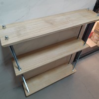 从零改造出租房 篇六：80元DIY北欧实木置物架