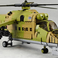 这次够“劲”吗？小鲁班积木Mi-24直升机小测