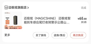 迈极炫智能刹车感应尾灯seemee100