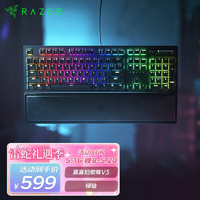 雷蛇（Razer）黑寡妇蜘蛛V3机械键盘有线键盘游戏键盘RGB电竞少女馆黑寡妇蜘蛛V3绿轴-104键
