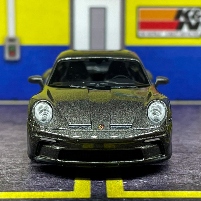 minigt保时捷911gt3touring金属灰色