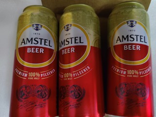 9.9元买的喜力旗下 Amstel红爵啤酒500ml*3