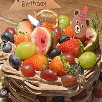 超级好吃的巧克力🍫水果蛋糕🍰！过生日的首选！