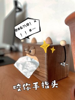 这纸巾盒YYDS太凶萌了