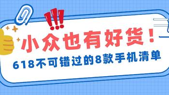 剁手好物推荐 篇八十八：小众也有好货！618不可错过的8款手机清单 