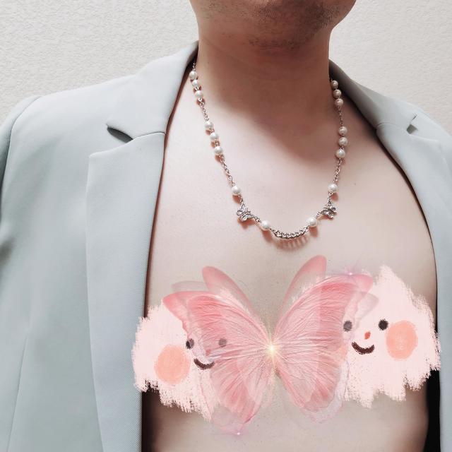 男女皆可戴-STUGAZI双蝴蝶珍珠项链