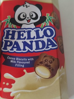 明治熊猫巧克力奶油夹心饼干