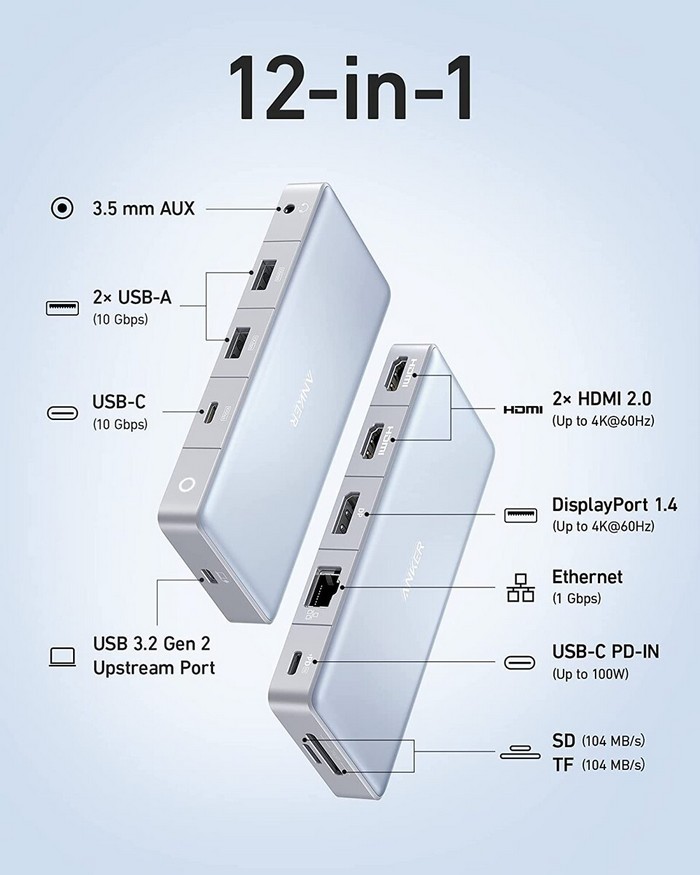 1拖12：安克还发布了 Anker 575 USB-C Hub 扩展坞