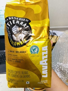 金灿灿的Lavazza大地系列哥伦比亚咖啡豆1kg