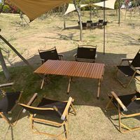旅行 篇五：户外露营必要的装备，折叠椅和蛋卷桌