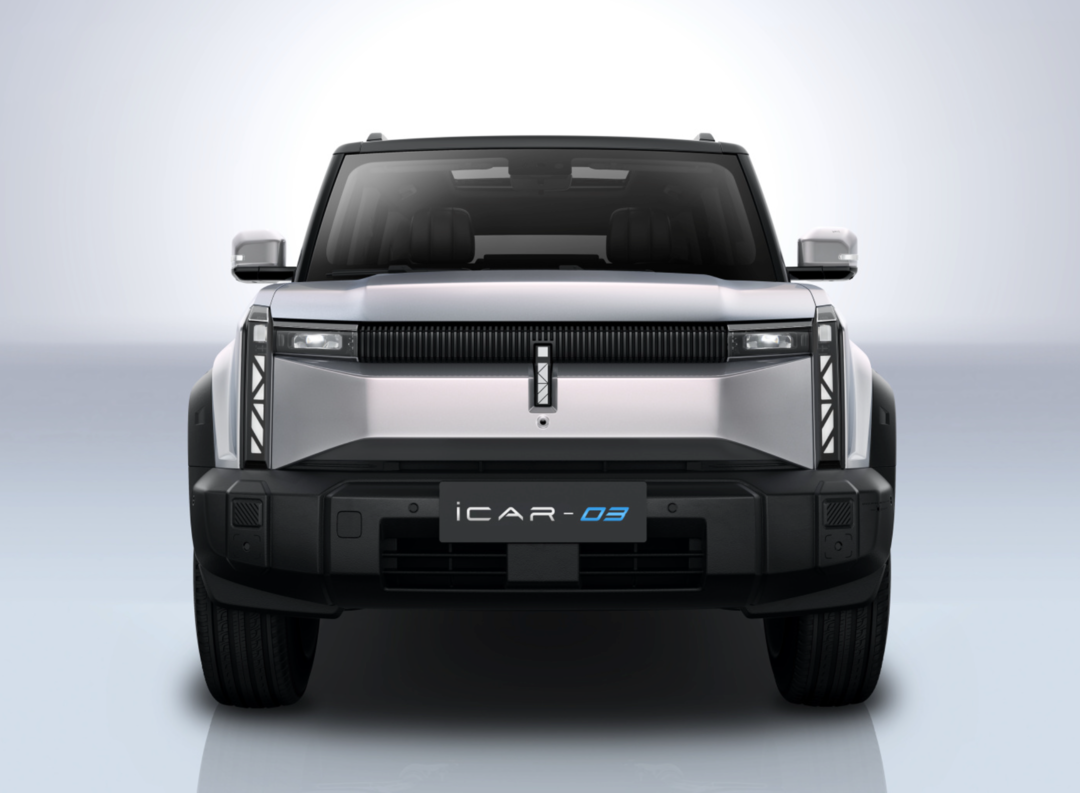 奇瑞的高端新能源品牌，  iCAR 03整车下线，定位硬派新能源SUV