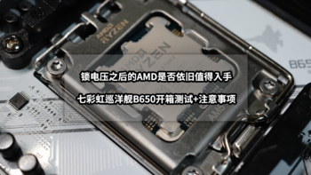 解决PC常见问题 篇九十六：锁电压之后的AMD是否值得入手丨七彩虹CVN B650 D5巡洋舰首发评测