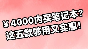 ￥4000内买笔记本？这五款够用又实惠！