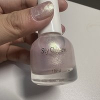 Sty Queen星耀银河-这个粉色闪片的指甲油💅我爱了，可撕拉还有香味。