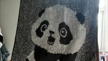 618种草购买三利熊猫全棉毛巾