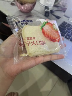 盐津铺子苏格华夫小口袋草莓面包