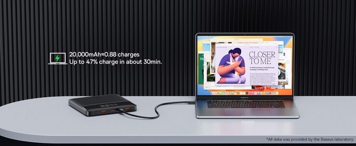 倍思发布 Blade 移动电源、仅18mm厚、USB-C 100W快充，MacBook Pro 能用