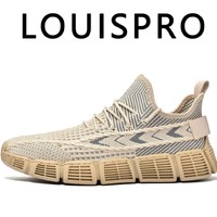LOUISPRO2023年新款潮流百搭飞织鞋夏季透气网面鞋男士运动户外休闲跑步鞋