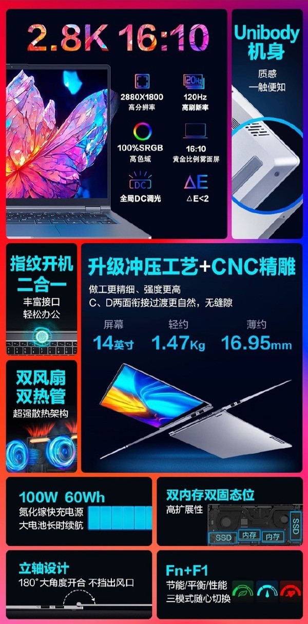 机械革命无界 14 Pro 定价公布：全新模具、双内存+双M.2插槽