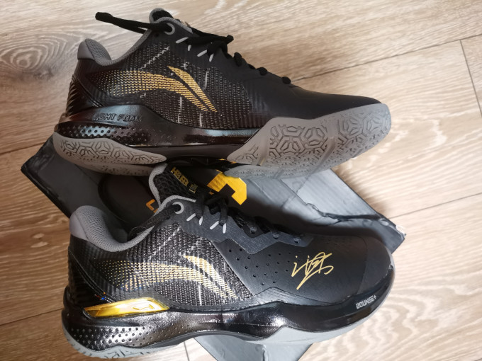 李宁lining羽毛球鞋雷霆cl谌龙签名版