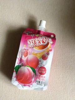 水蜜桃口味的果粒爽太好吃啦