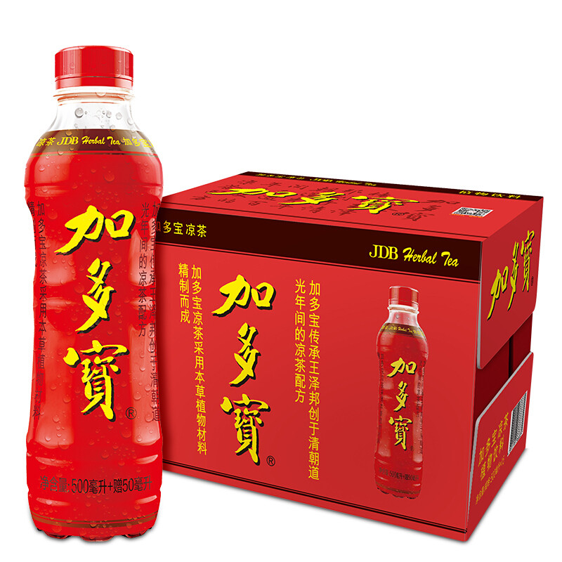 加多宝凉茶植物饮料瓶装500ml，