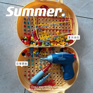 儿童宝藏玩具｜拼装工具箱，从小打螺丝