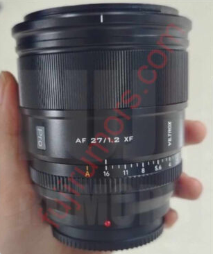 唯卓仕 27mm F1.2 APS-C镜头或于8月中旬发布