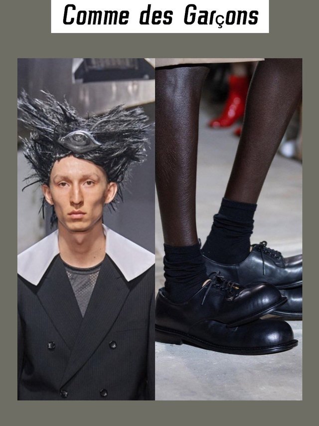 谁能告诉我CDG怎么了，鸡窝头和双头鞋哪个更离谱？